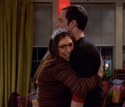 Amy and Sheldon in the BBT