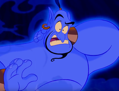 the genie in Aladdin